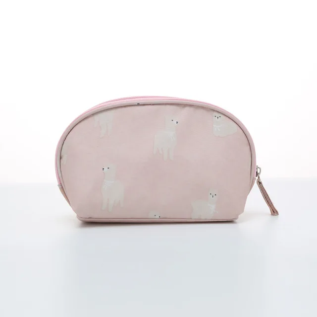 Pink alpaca Bag ZDARLBO дорожная портативная Водонепроницаемая косметичка для женщин, органайзер, фламинго, косметички, косметички, косметичка для Хранения Туалетных принадлежностей, сумка для туалета - Цвет: Pink alpaca Bag