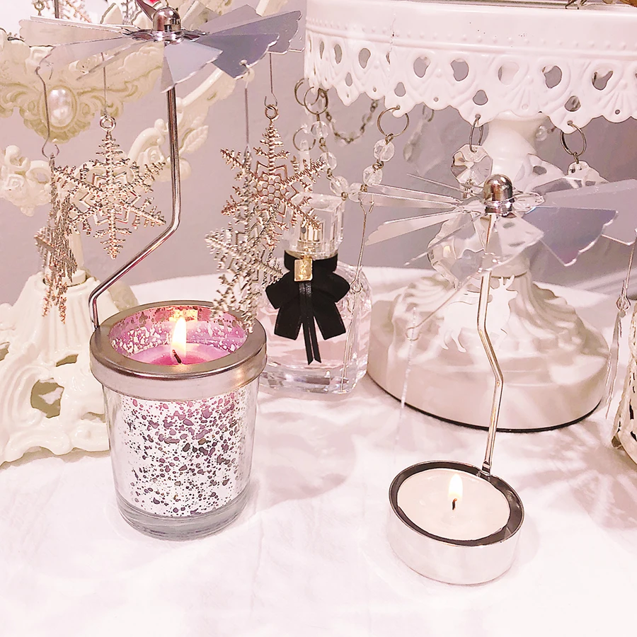 Подсвечники Tealight держатель для свечей вращающиеся свадебные центральный
