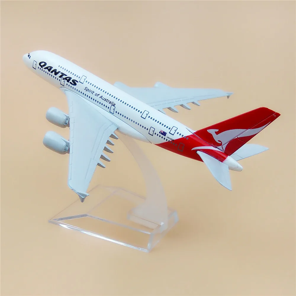 16 см металлический сплав самолет модель Air Австралийский qantas A380 Airways самолета Airbus 380 Airlines модель самолета W Стенд ремесла подарок