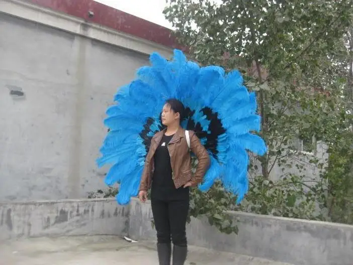 Оригинальные высококачественные модные крылья из страусиной шерсти с