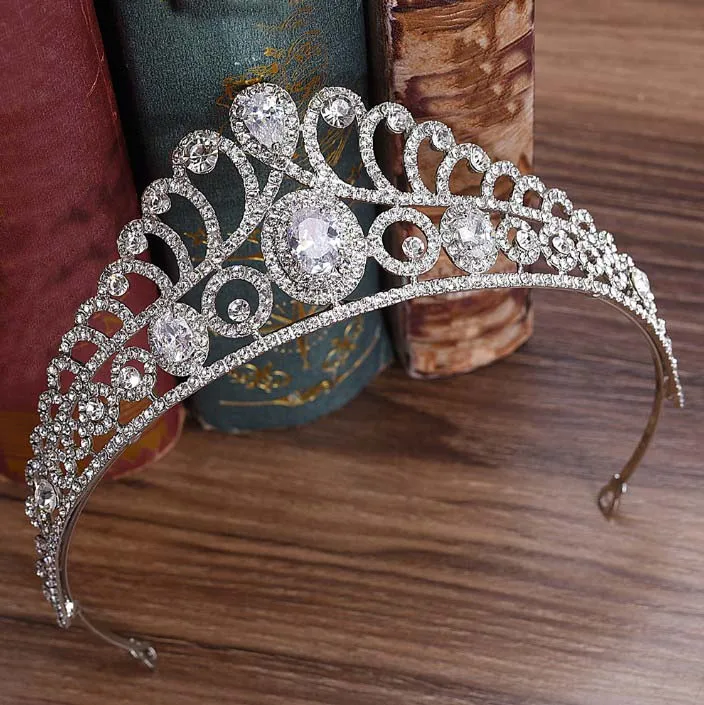 Новинка классические синие Красные Свадебные короны 2020 роскошные свадебные