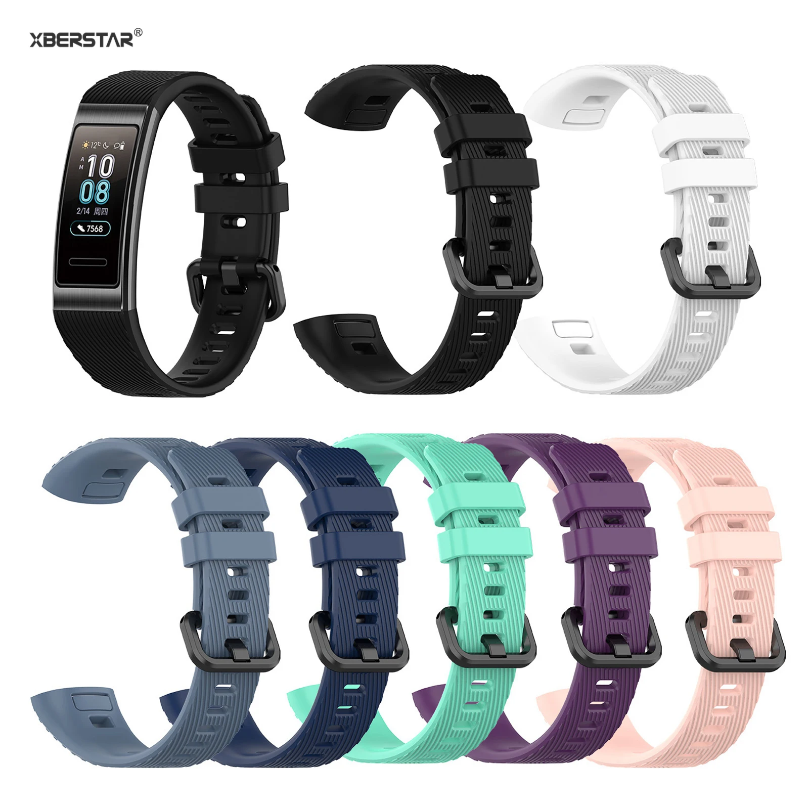 Ремешок для часов Силиконовый браслет ремешок Huawei Band 3 Pro Смарт часы наручных Band3