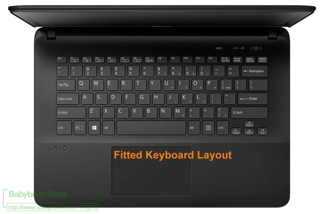 Ноутбук высокая прозрачная клавиатура из ТПУ защитный чехол для Sony VAIO Fit 14/SVF14