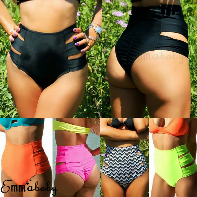 Женские сексуальные трусики бикини бразильские V Cheeky Ruched купальники с высокой