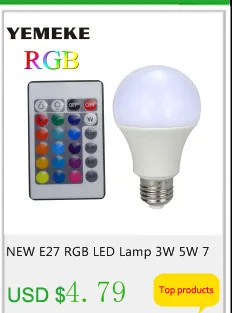 Rgb светодиодные лампы E27 E14 AC85-265V 3 Вт led rgb пятно Blubs свет волшебного праздника RGB Освещение+ ИК- дистанционное управление 16 Цвета
