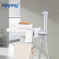 gappo bidet faucets toilet faucet anal shower irygator bath bidet sprayer hygienic shower set anal douche bathroom shelf holder