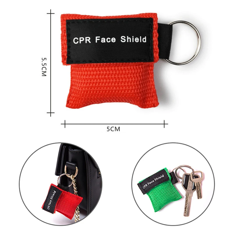 Реанимационный брелок для ключей аварийный щит лица первая помощь тренировочная