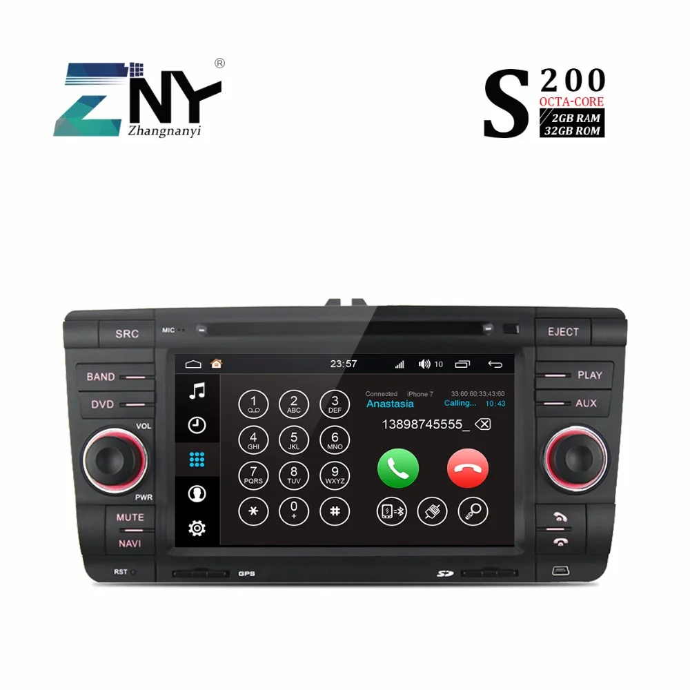 7 &quotAndroid 8 0 автомобильный DVD для Skoda Octavia A5 Yeti Fabia Авто ПК Радио RDS FM Аудио Видео gps