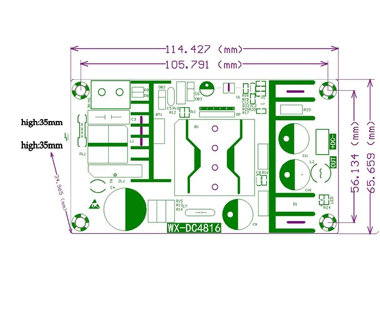 AC 110v 220v to DC 48V MAX 4A 200W трансформатор с регулировкой напряжения импульсный источник питания