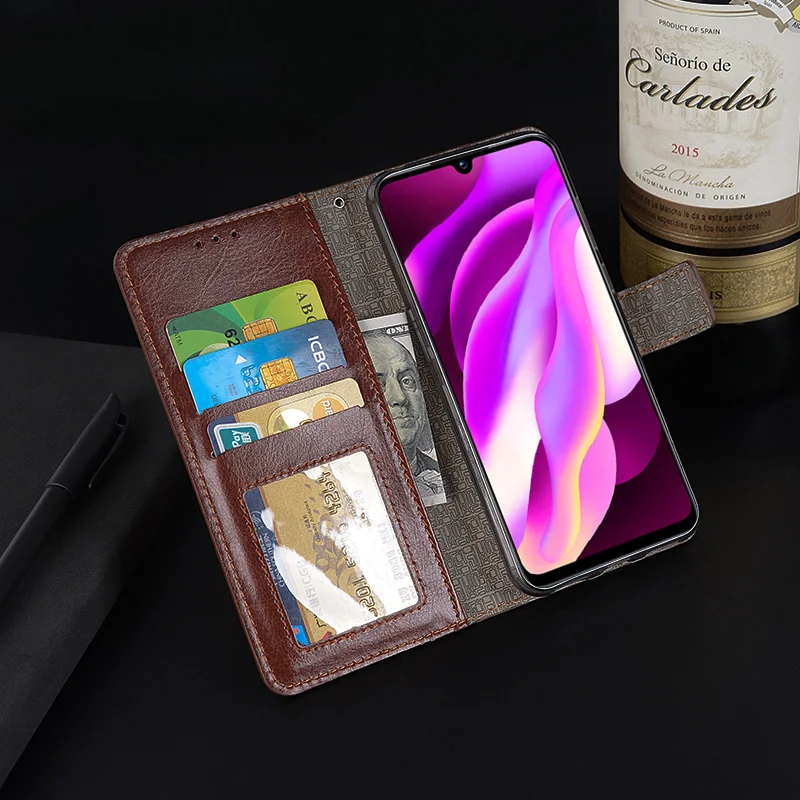 ДЛЯ Vivo Y97 чехол 6 3 дюйма роскошный Магнитный Флип PU кожаный для телефона сумки с