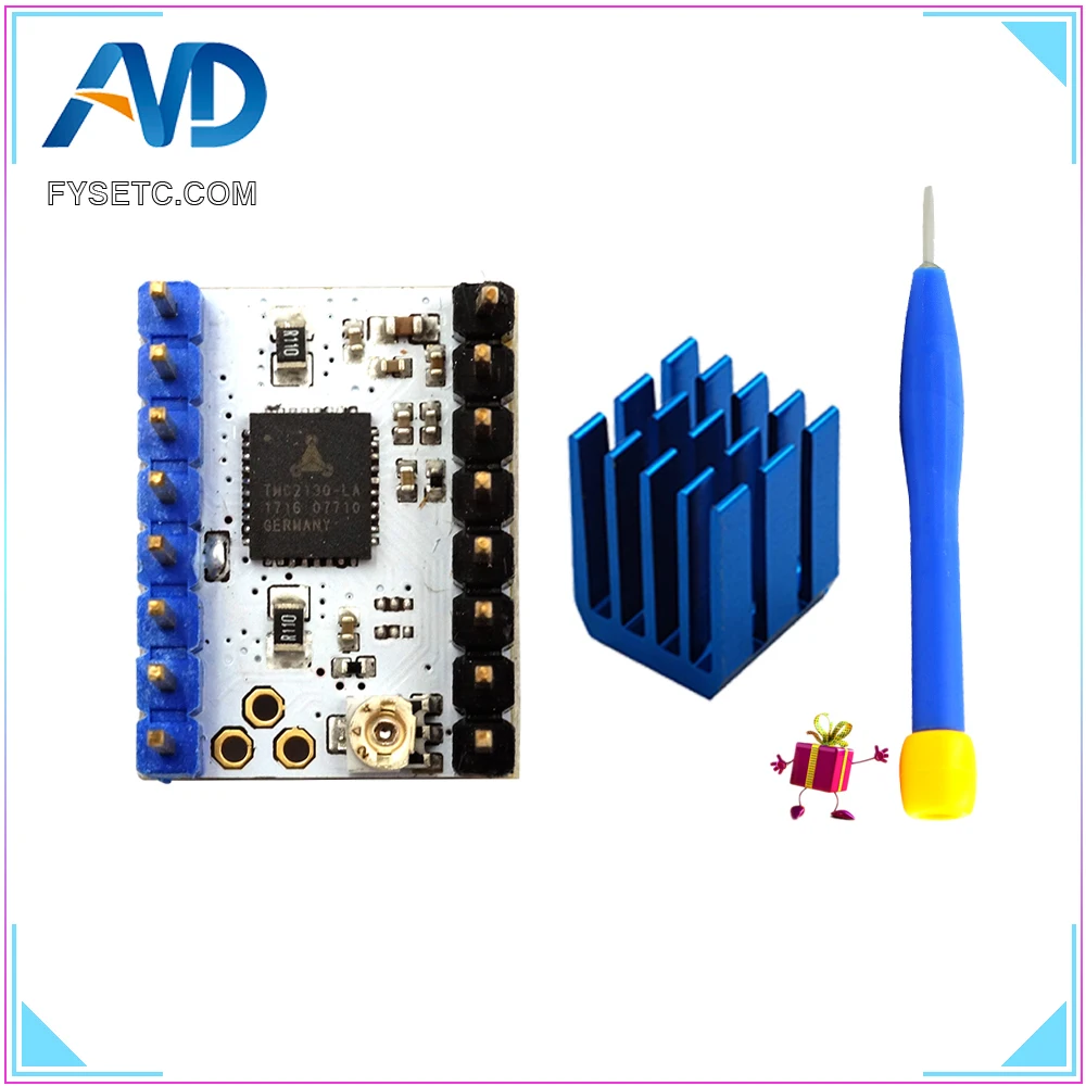 1 шт. TMC2130 V1.0 Новый V1.1 Stepstick Драйвер шагового двигателя SPI с теплоотводом ультра
