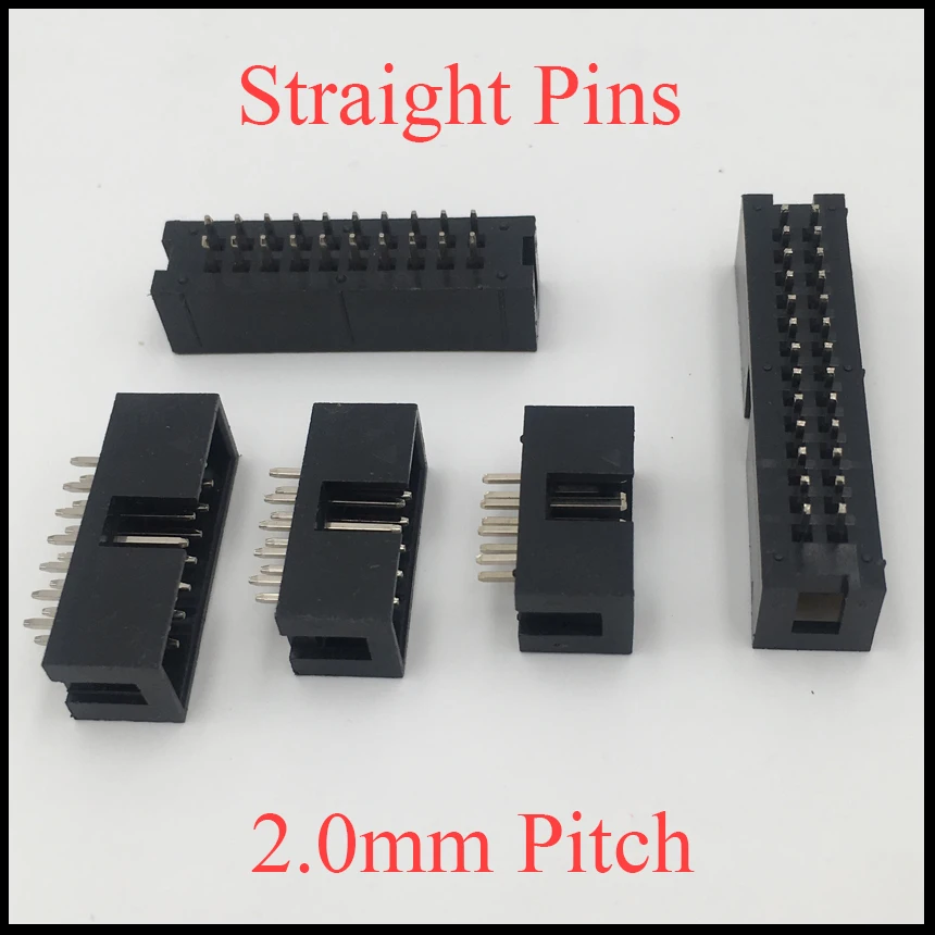 DC3 8P 10P 14P 16 P 8 10 14 контактов 2 0 мм Шаг прямой двухрядный разъем IDC ISP JTAG штыревой