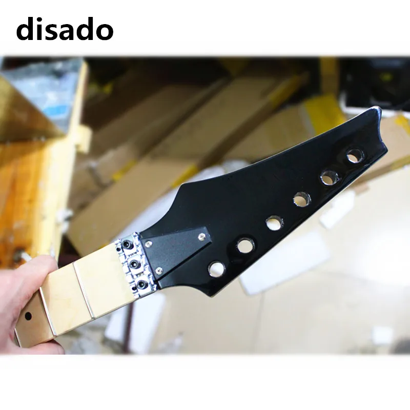 Disado 24 лада Кленовая электрическая гитара Гриф кленовый гриф инкрустация точек