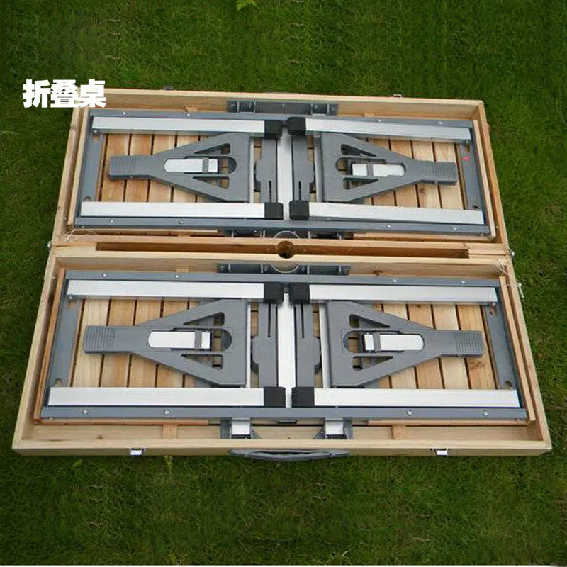 Открытый Портативный дерева один кусок складной integrated стол|folding wooden outdoor table|outdoor