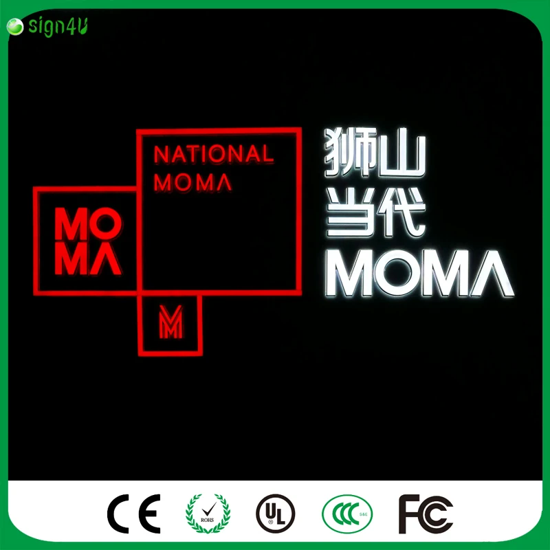 Пользовательские сетчатый свет декоративные буквы акрил горит письма знак