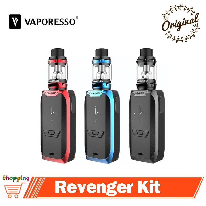 Оригинальный Vaporesso набор Revenger 200 Вт Vape с модулем 2 мл/5 мл NRG танк распылитель NRG4 0.15ohm
