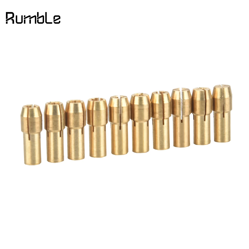 10 шт. сверлильные патроны сверла из латуни мини-патрон для Dremel вращающийся