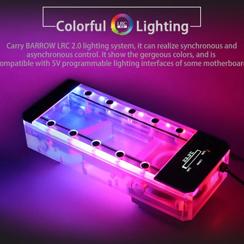 Насос Barrowch FBDCBX PWM 17 Вт с цифровым дисплеем комбинации резервуаров серия Box Fish DDC