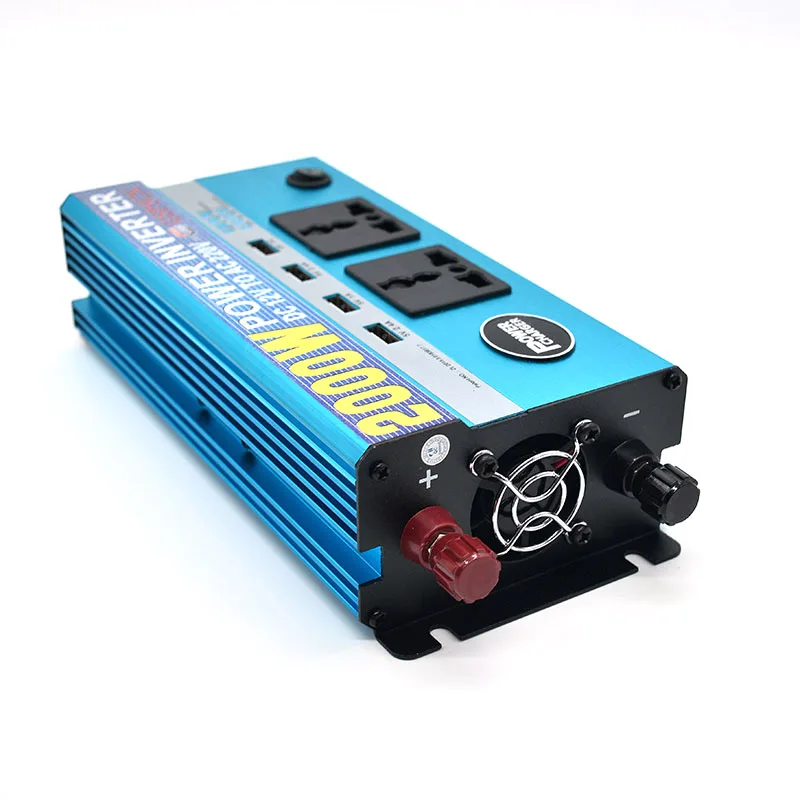 Автомобильный инвертор 12 В 24 в переменный ток 220 автомобильный адаптер USB