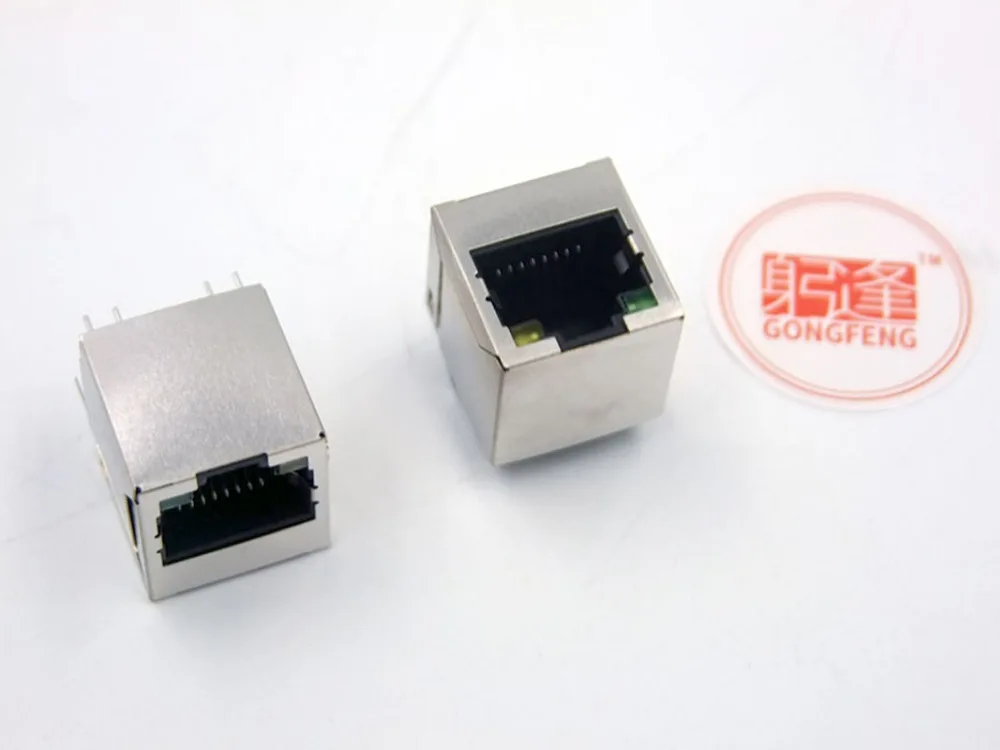 Оптовая продажа Новые сетевые соединители RJ45 Вертикальная Розетка 5224 8P8C сетевой