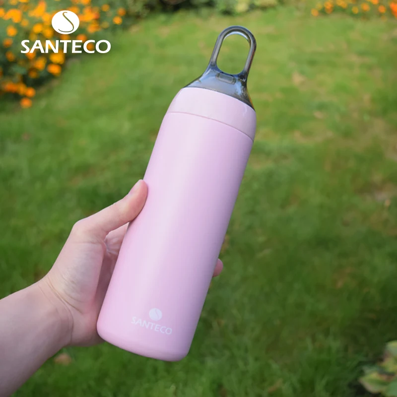 Santeco 350 мл 500 Термос из нержавеющей стали с подъемное Кольцо Милая бутылка для воды