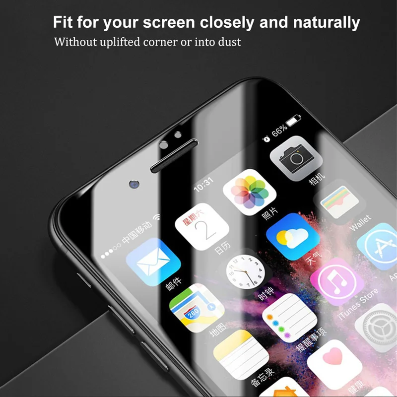 Защитное стекло Baseus для iPhone 8 Screen Protector 0.23MM Премиум закаленное стекло для iPhone 7 6 Plus Стеклянная трехмерная пленка