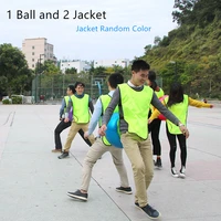 1 ball 2 jacket outdoor sports company team working cooperation games for parents kids party travel family