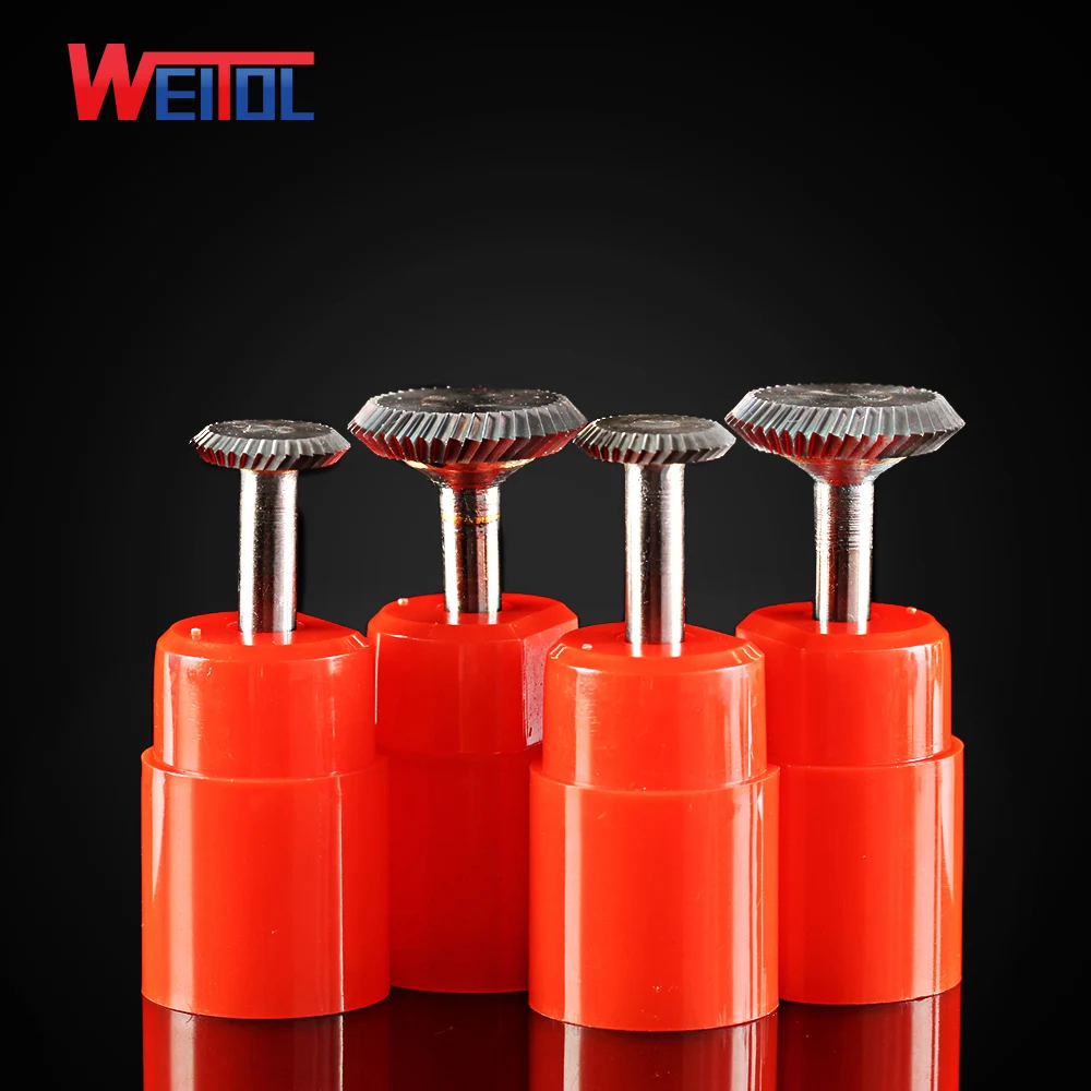 Weitol 4 шт. 1/4 дюйма 6 мм Y образные карбидные роторные напильники вольфрамовые