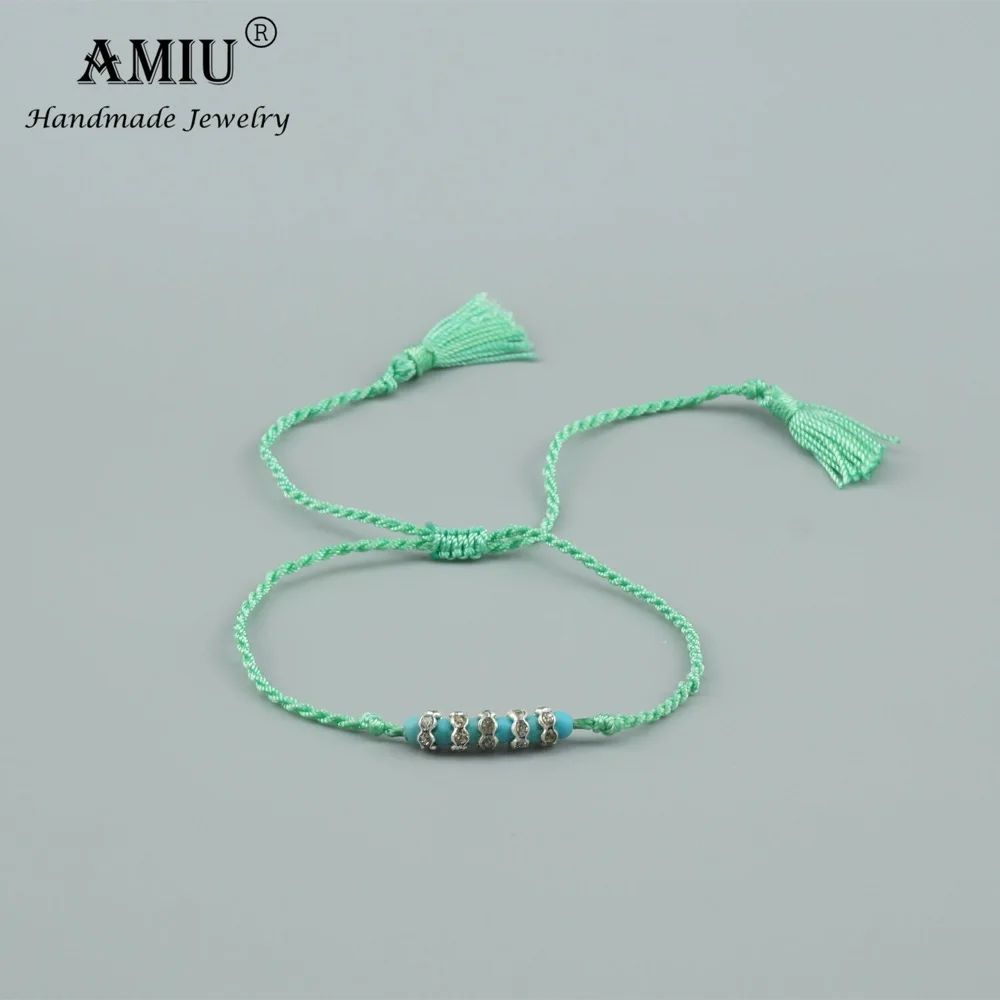 Браслет на ногу AMIU дружбы бусины в стиле хиппи очаровательные хрустальные