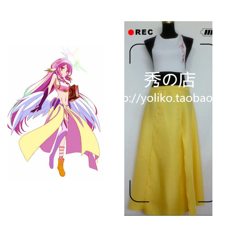 2016 No Game Life униформа Jibril костюм для косплея простой топ + юбка|cosplay costume|uniform cosplaydress