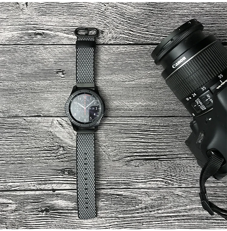 20 мм-22 мм нейлоновый ремешок для часов Huami 1 2 ремешок для часов samsung gear S3 классический Frontier huawei Watch 2Pro gear Спортивная пряжка