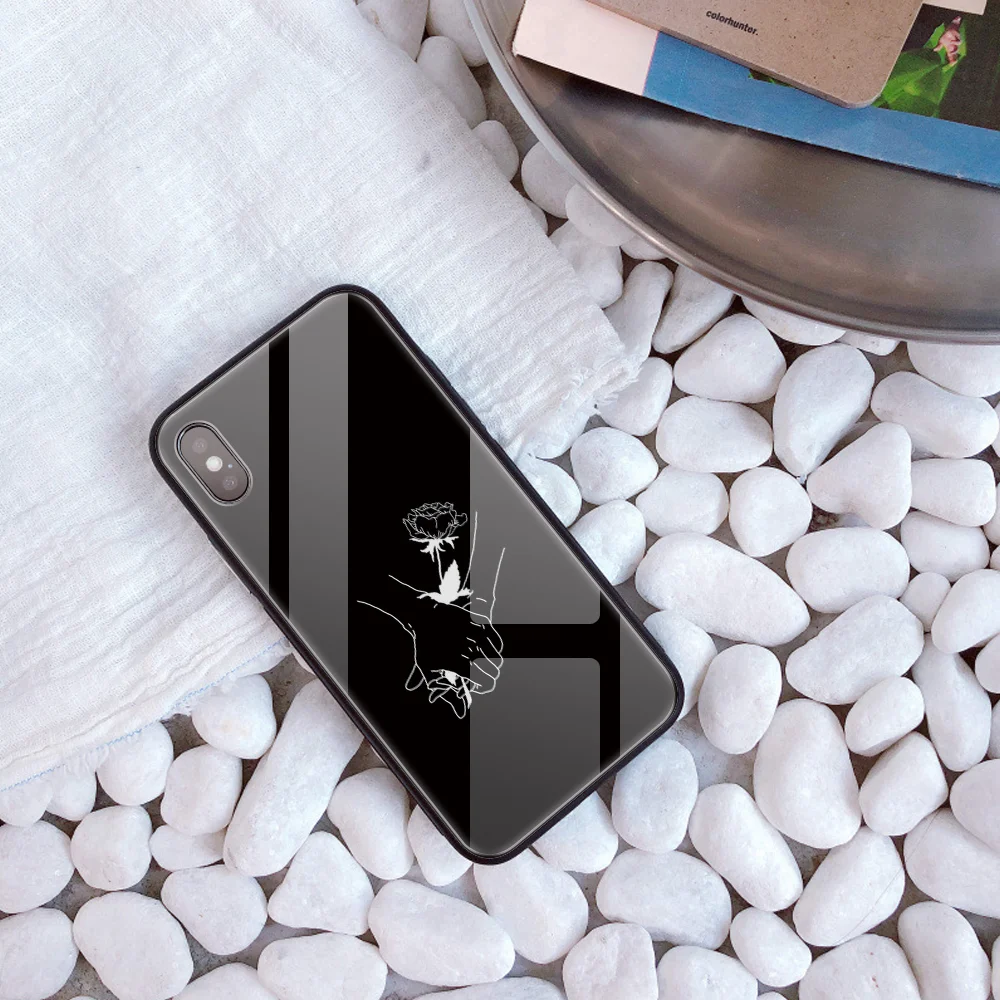 Заказной стеклянный чехол для телефона для iphone 11ProMax X 10 7 Plus 6s 6 capa DIY чехол из закаленного стекла для телефона для iphone XS 8 MAX XR 5 Simple - Цвет: 30162