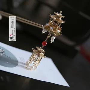 Винтажные классические серьги LingLongGe ручной работы из чистой меди чердак в старинном китайском стиле