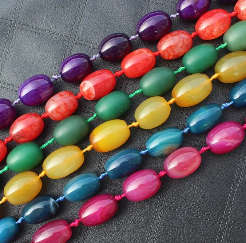 10 шт. 17-30 мм разноцветные овальные бусины из агата большое разнообразие узоров