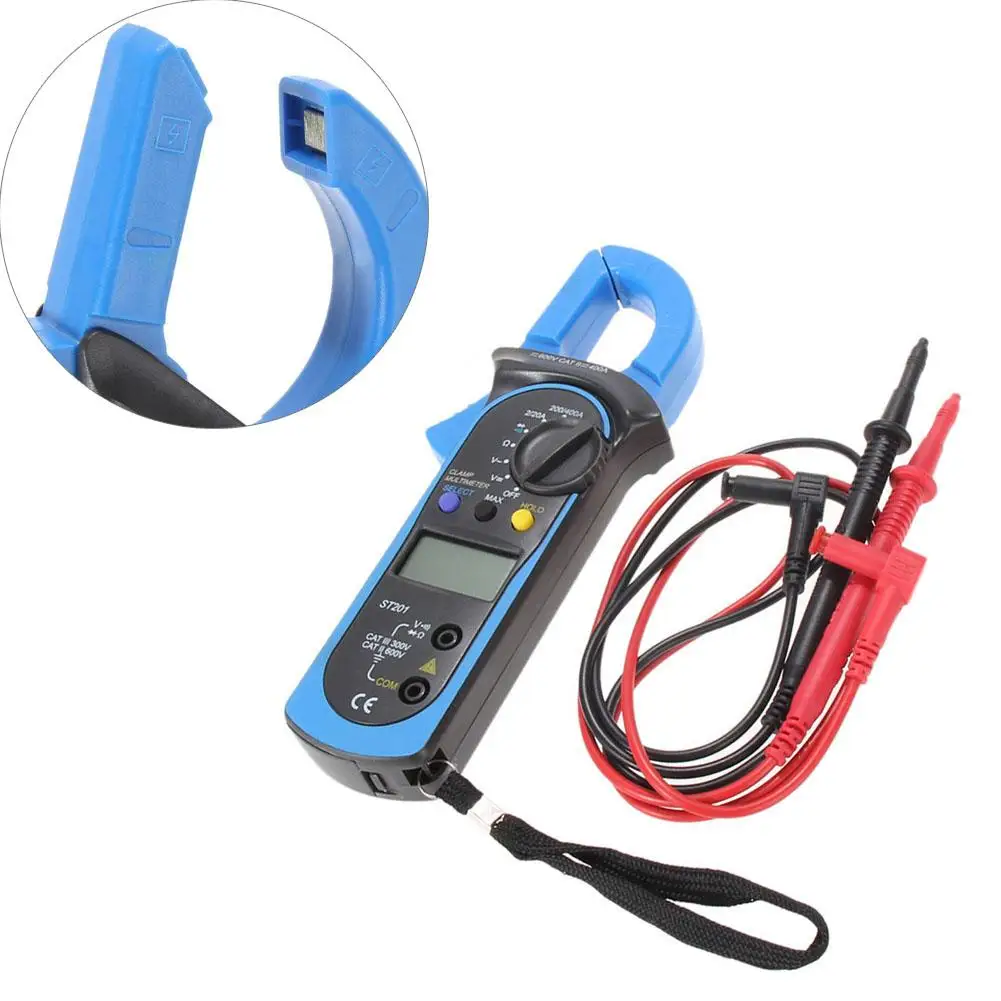 Удерживайте пик высокого качества синий цифровой ЖК-мультиметр Вольтметр