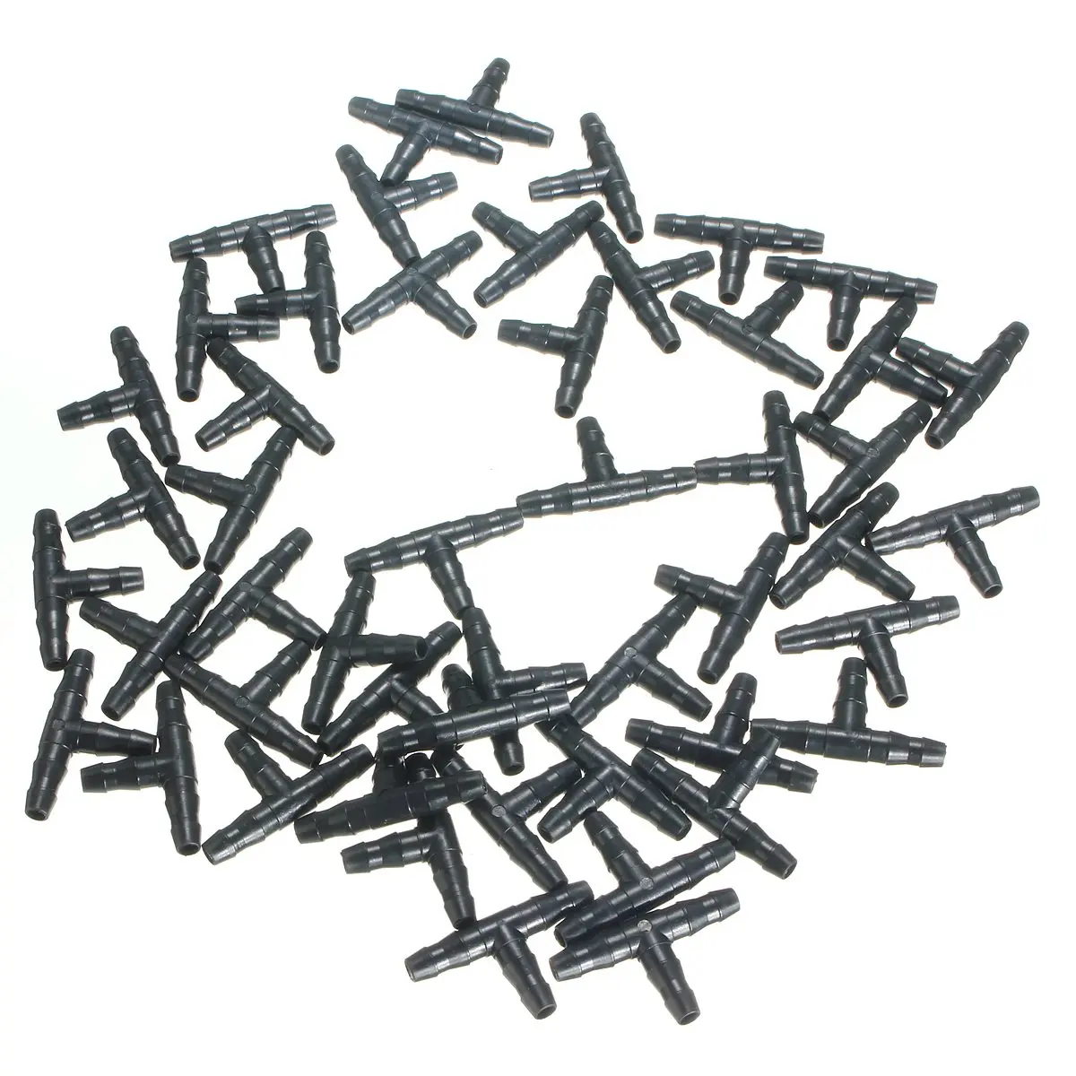 50 шт./лот пластиковые тройные капельницы коннектор Колючая Тройник капельная