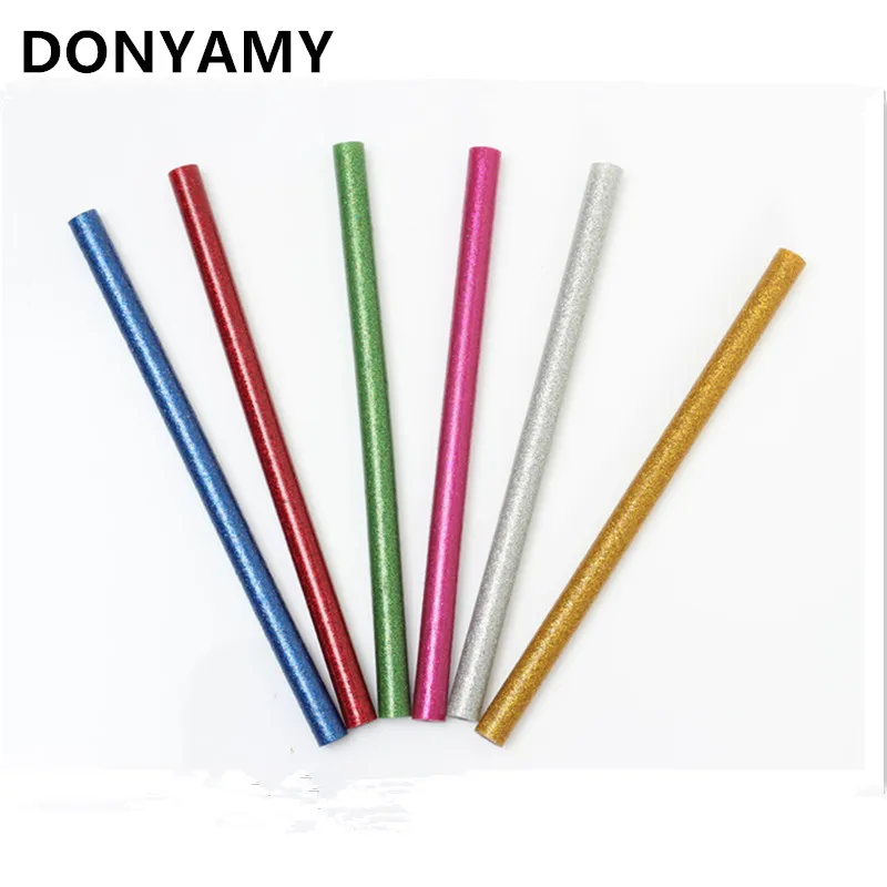 5 шт. клей карандаш разные цвета 7x200 см для горячего расплава маленький блестящий