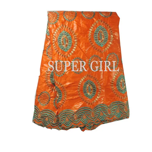 Новинка 2017 года популярный дизайн Африканский Базен вышитые черный кружевной