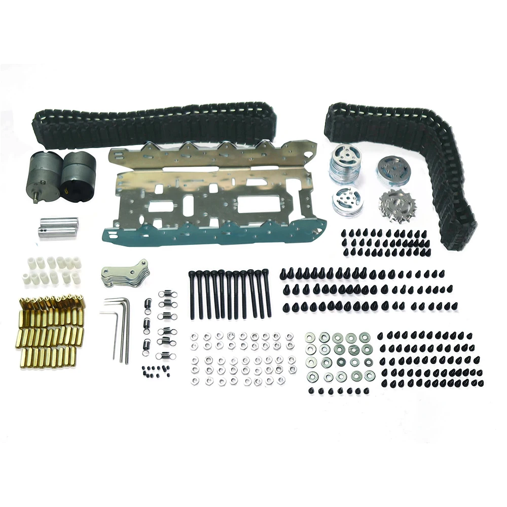 

Smart Arduino Tank Track Suspension System Aluminum Alloy Tank Intelligence Shock Absorption RC Track Chassis DIY