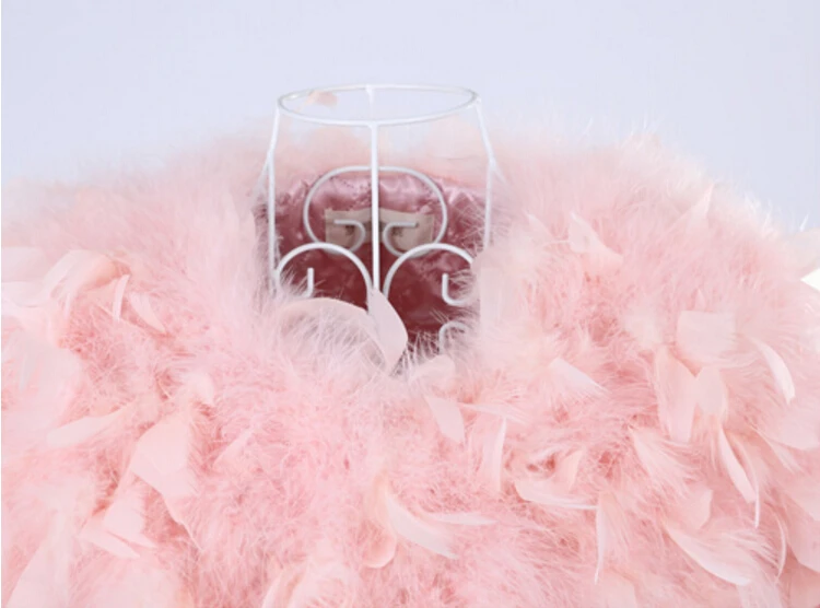 Женское меховое пальто LET SETTING с перьями страуса и индейки|women fur coat jacket|fur coats jacketsfur