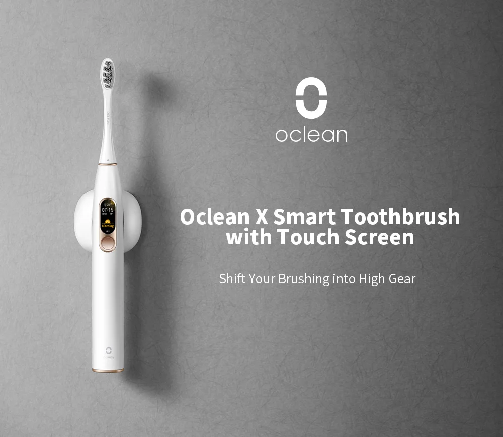 Глобальная версия Oclean X sonic электрическая зубная щетка 8 шт головок Водонепроницаемая ультра звуковая Быстрая зарядка цветной экран зубная щетка
