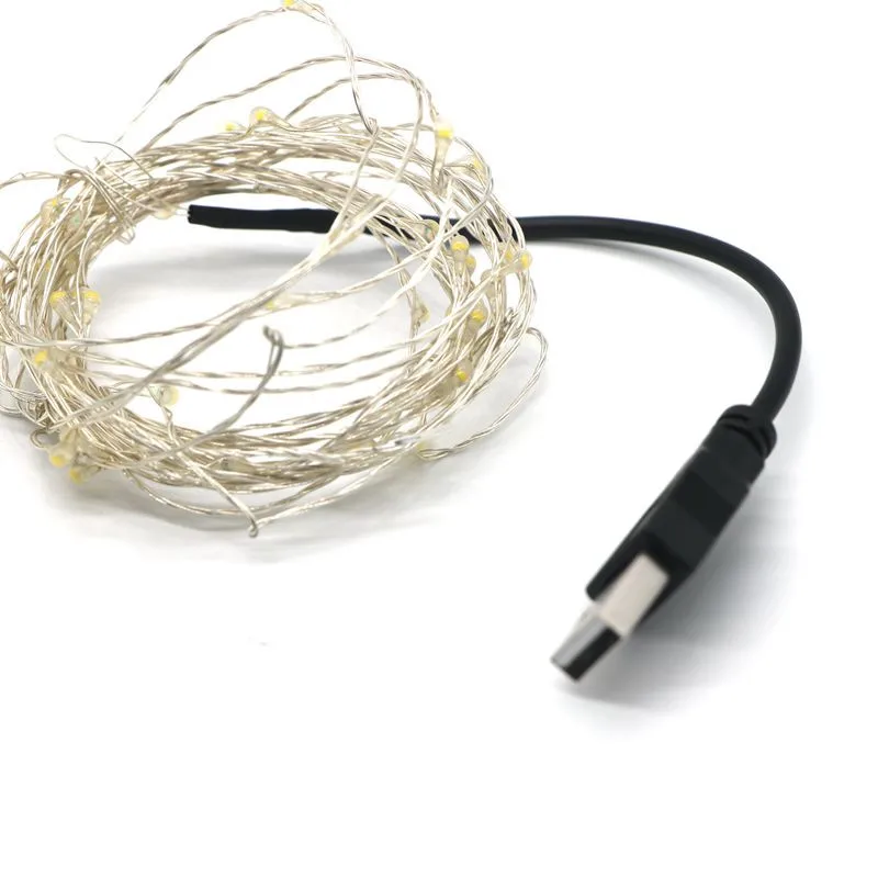 

10pcs Waterproof USB Copper Wire LED strings 3 types Party/ Fence/ Christmas/holiday decoration LED strip