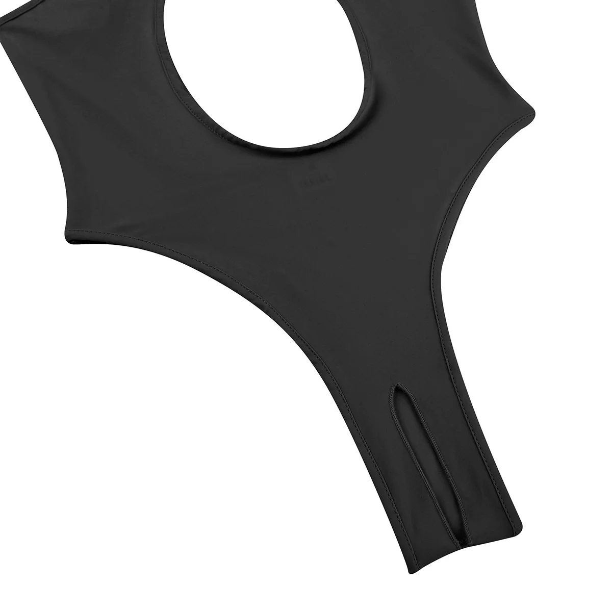 Women Bikini Thongs Sexy Swimsuit One Piece Sleeveless Swimwear Halter Neck Cutout Backless and Open Crotch Leotard Bodysuit
