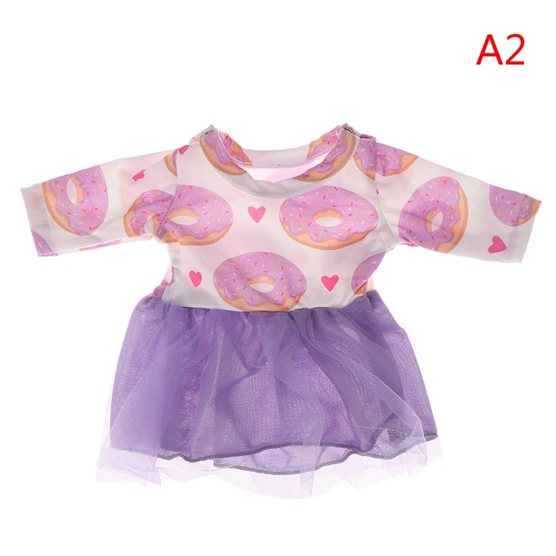 

1PC 43cm Baby Doll Suit Skirt 18 inch Doll Clothes Best Birthday Gift For Girl Children High Quality