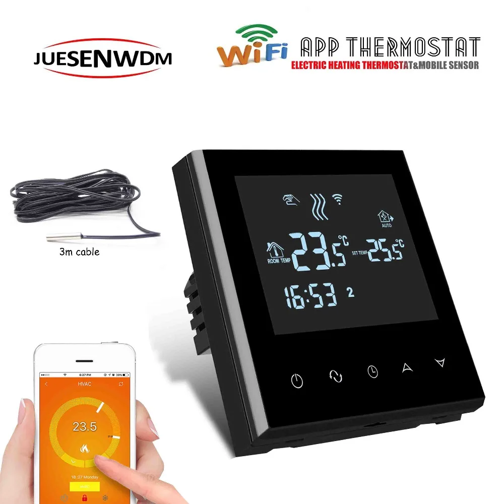 

APP remote control electric heating wifi heating thermostat temperature controller for wall underfloor heating
