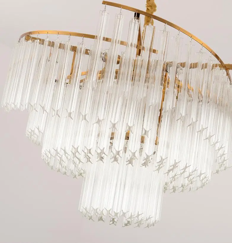 Современные светодиодные хрустальные люстры большая подвесная Потолочная