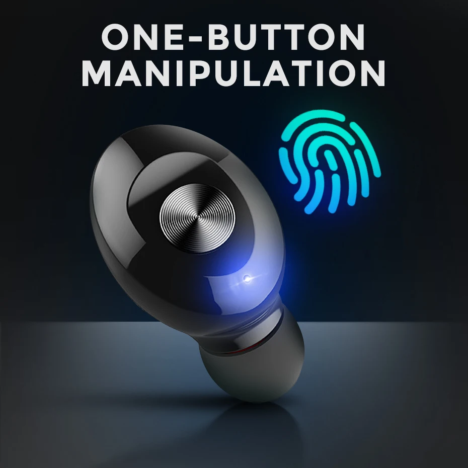 Беспроводные наушники Mini Bluetooth V5.0 3D стерео звук наушники-вкладыши Спортивная