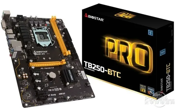 Для Biostar 6 PCIe TB250-BTC 100% оригинал TB250 1151 DDR4 (Альтернатива H81 PRO BTC TB85 H81A) B250 материнская