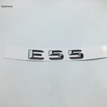 Soarhorse для Mercedes Benz W124 W211 W212 W213 E Class E180 E200 E220 E230 E240 E250 E260 E280 E300 E320 эмблема задний багажник логотип - Название цвета: E55