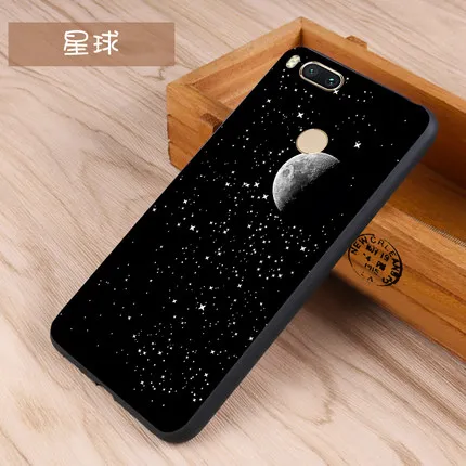 Xiaomi mi A1 случае 5X черная рамка Мультфильм Окрашенные силиконовый чехол для A2 6X/Xiaomi